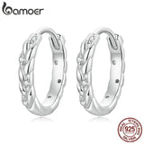 925 Silver Wheat Ear Clips for Women Fine Jewelry Earrings BSE689