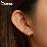 925 Silver Wheat Ear Clips for Women Fine Jewelry Earrings BSE689