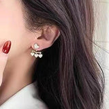 Zircon Love Earrings Sweet Versatile Banquet Accessories