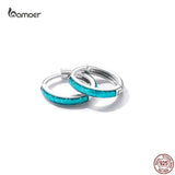 925 Silver Colorful Circle Earrings for Women S925 Fine Jewelry