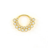 925 Silver Hoop Earring Zircon Nose Ring Piercing Cartilage Earrings