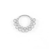 925 Silver Hoop Earring Zircon Nose Ring Piercing Cartilage Earrings