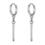Moon Sun Hoop Earring Gothic Skull Earring Stainless Steel