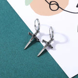 Moon Sun Hoop Earring Gothic Skull Earring Stainless Steel