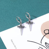 Moon Sun Hoop Earring Gothic Skull Earring Stainless Steel