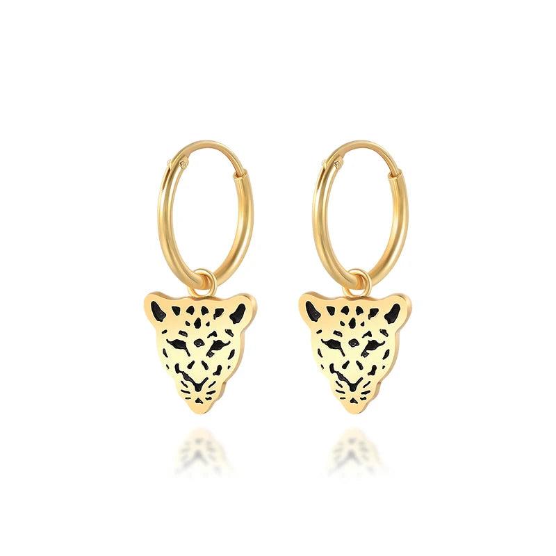 925 Silver Hoop Earring Lightning Star Bee Charms Bling Zircon Earrings