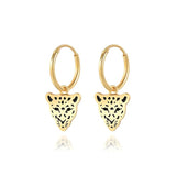 925 Silver Hoop Earring Lightning Star Bee Charms Bling Zircon Earrings