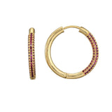 AAA+ CZ Wedding Earrings Round Hoop for Women