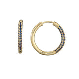 AAA+ CZ Wedding Earrings Round Hoop for Women