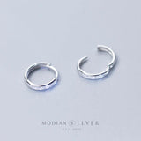 925 Silver Rose Hoop Earrings w/ Clear Zirconia, Women's Gift