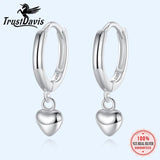 TrustDavis 925 Sterling Silver Robot CZ Stud Earrings