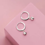 TrustDavis 925 Sterling Silver Robot CZ Stud Earrings