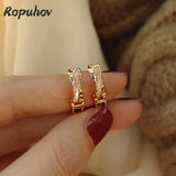 14K Fritillaria Shell Hoop Earrings S925 Silver Needle