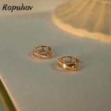 14K Fritillaria Shell Hoop Earrings S925 Silver Needle