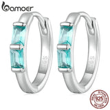 S925 CZ Hoop Earring for Women Girl