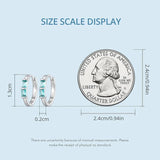 S925 CZ Hoop Earring for Women Girl