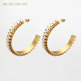 Stainless Steel Hoop Earrings for Women Party Jewelry