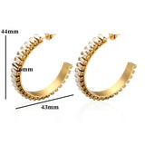 Stainless Steel Hoop Earrings for Women Party Jewelry