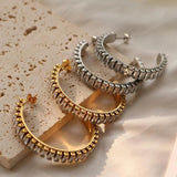 Stainless Steel Hoop Earrings for Women Party Jewelry