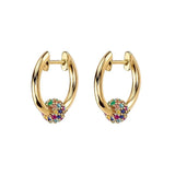 Zircon Hoop Earrings Ear Cuffs Dangle Drop Piercing Jewelry