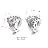 S925 Silver 10MM Butterfly Zircon Necklace Charm Gift Jewelry