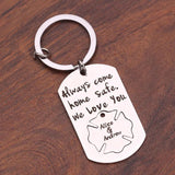 Personalized Firefighter Keyring, Maltese Cross, Custom Name, Firemen's Wife