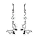 Butterfly Earrings Charm 925 Silver Party Jewelry