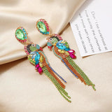 Crystal Drop Earrings Wedding Jewelry
