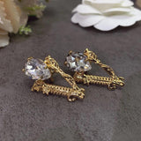 European & American V-shaped Love Earrings Exaggerated Jewelry