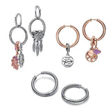 S925 Sterling Silver Hoop Earrings For Women Earing Jewelry