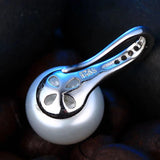925 Silver Zircon Earrings with Pearl