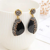 Geometric Drop Earrings Rhinestone Dangle Wedding Jewelry