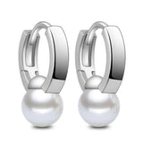 925 Silver Pearl Drop Earrings For Women FQL22165