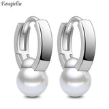 925 Silver Pearl Drop Earrings For Women FQL22165