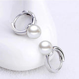 925 Silver Pearl Drop Earrings For Women FQL22165