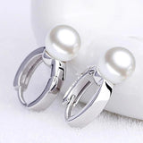 925 Silver Pearl Drop Earrings For Women FQL22165