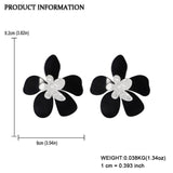 Acrylic Resin Flower Drop Earrings for Women Statement Jewelry