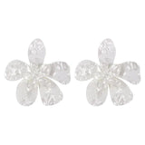 Acrylic Resin Flower Drop Earrings for Women Statement Jewelry