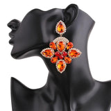 Crystal Drop Earrings Tassel Dangle Jewelry
