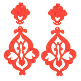 Tortoiseshell Acetate Dangle Earrings for Women