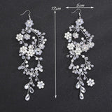 Pearl Crystal Earring Wedding Hair Accessories Handmade Ornaments