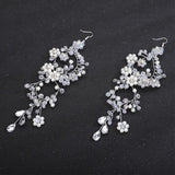 Pearl Crystal Earring Wedding Hair Accessories Handmade Ornaments