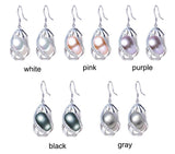 Freshwater Pearl Water Drop Earrings 925 Sterling Silver
