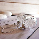 Glass Globe Dandelion Seed Earrings - Botanical Jewelry