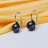 Freshwater Pearl Earrings 925 Silver Classic Jewelry Gift for Women