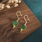 Vintage Chinese Style Cloisonne Flower Earrings