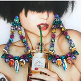 Multicolors Crystal Drills Drop Dangle Earrings Statement Jewelry