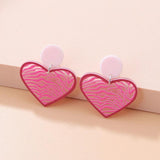Candy Acrylic Heart Earrings - Party Jewelry