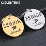 Personalized Graduation Cap Keychain with Name