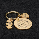 Daddy Hero Keychain Personalized Father's Day Gift